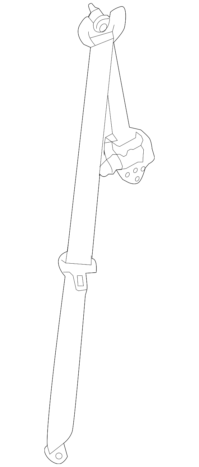 73360-0E070-B0 Деталь BELT & RETRACTOR, RIGHT
