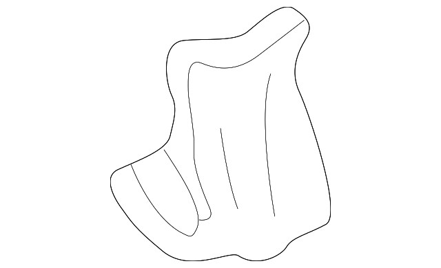 62533-08010 Деталь LOWER TRIM PANEL LOWER BRACKET, LEFT