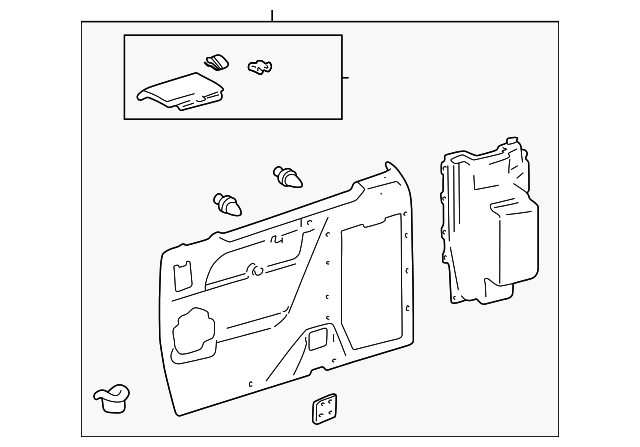62640-08010-B0 Деталь LOWER TRIM PANEL, LEFT