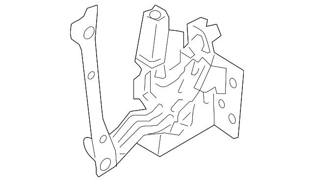 97295-CE40A Деталь HINGE & BRACKET, LEFT