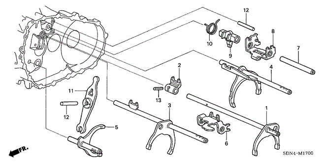 TL MT SHIFT FORK