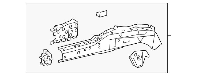 57102-02922 Деталь RAIL ASSY, LEFT