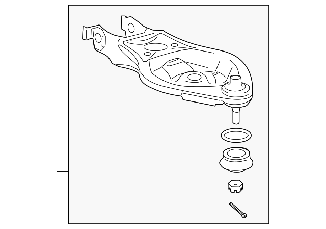 48730-09040 Деталь RR LWR CNTL ARM, RIGHT