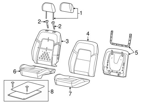 Caprice FRONT SEAT COMPONENTS 2