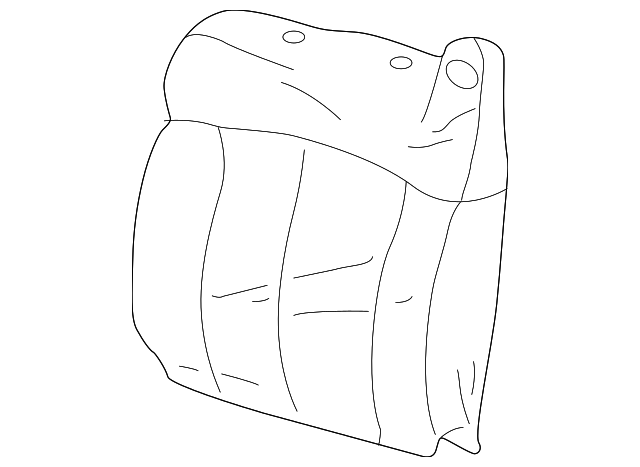 88938376 SEAT BACK COVER, LEFT