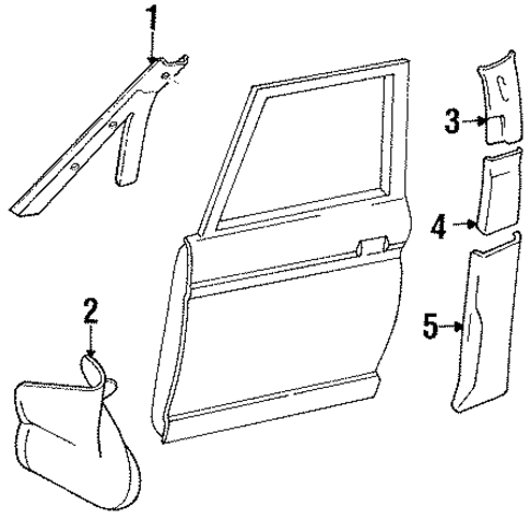 Previa INTERIOR TRIM - PILLARS