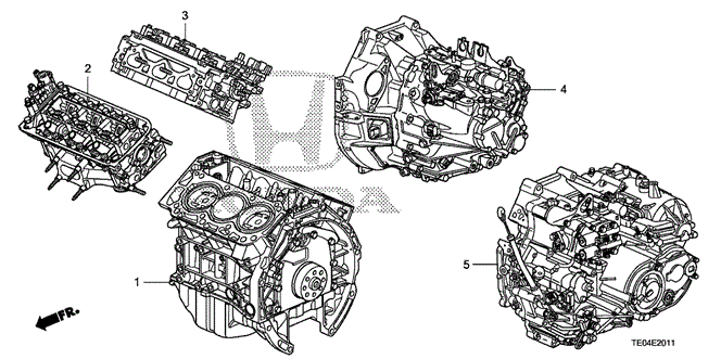 ENGINE/ENGINE ASSY. - TRANSMISSION ASSY. (V6) for 2010 Honda ACCORD COUPE #1