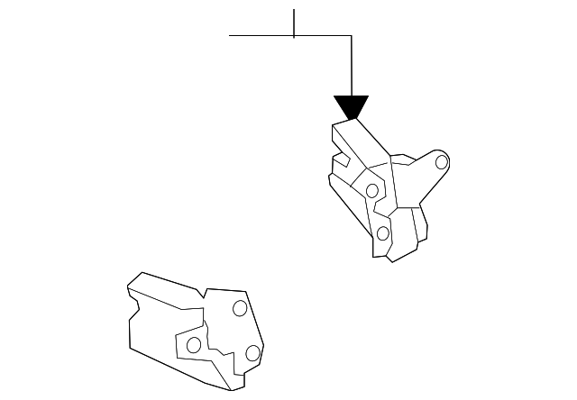 90503-3LM0D Деталь UPPER LATCH, LEFT