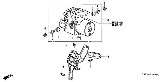 CHASSIS/ABS MODULATOR for 2003 Honda CIVIC COUPE #1