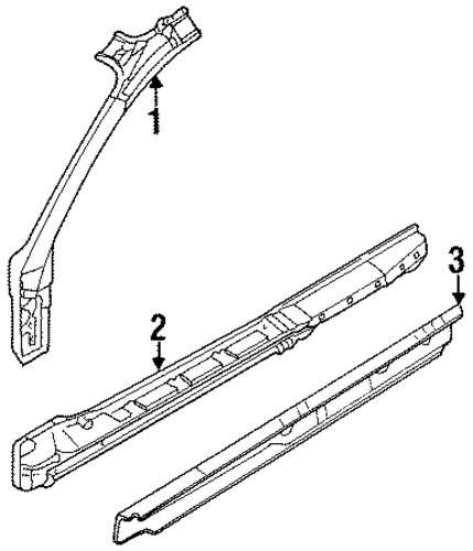 Sebring HINGE PILLAR