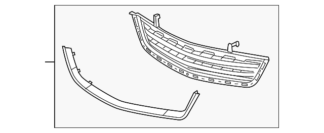 20988622 Деталь LOWER GRILLE