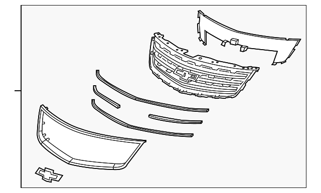 23302975 Деталь UPPER GRILLE