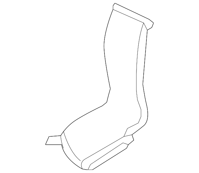 27833EH00A Деталь HEATER DUCT, LEFT
