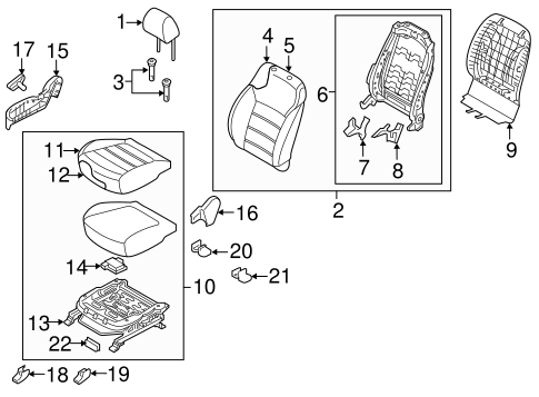 Sorento PASSENGER SEAT COMPONENTS
