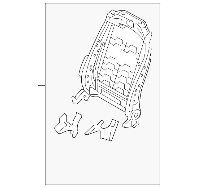 88410-C6100 Деталь SEAT BACK FRAME, RIGHT