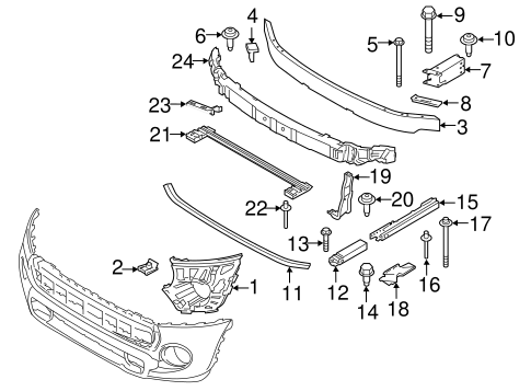 Cooper BUMPER & COMPONENTS - FRONT 4