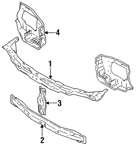 X-90 RADIATOR SUPPORT