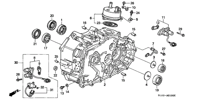 NSX AT TORQUE CONVERTER HOUSING