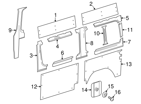 Sprinter 2500 INTERIOR TRIM - SIDE PANEL 12