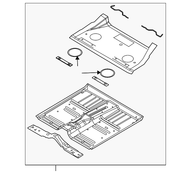 5054373AC Деталь FLOOR PAN ASSY, LEFT