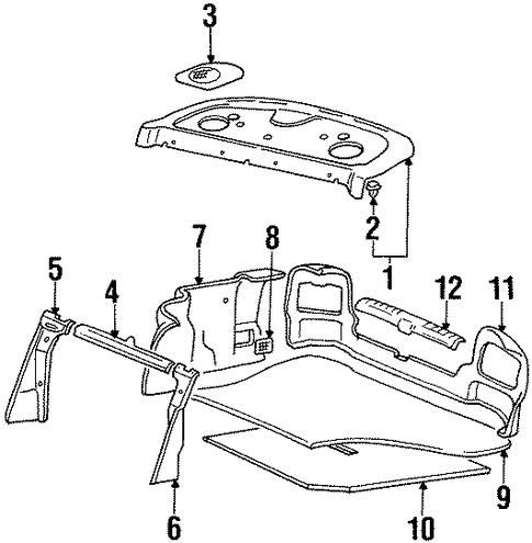 Sonata INTERIOR TRIM - REAR BODY