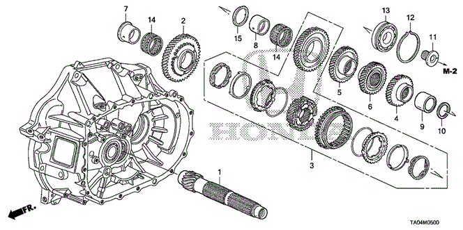 TRANSMISSION - MANUAL/MT COUNTERSHAFT (L4) for 2009 Honda ACCORD SEDAN #1