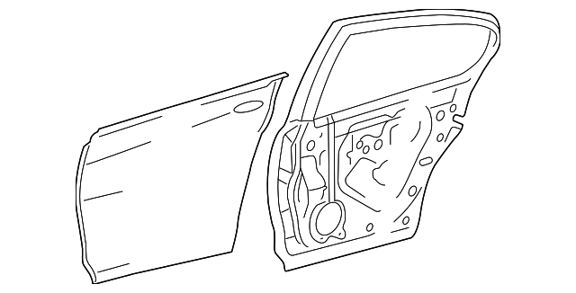 67004-30620 DOOR SHELL, LEFT