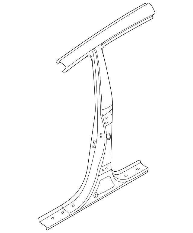 71402-1UB00 Деталь CENTER PILLAR, RIGHT