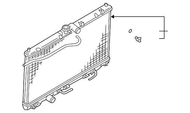 MR464612 Деталь RADIATOR