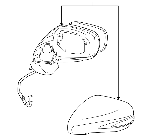 87910-53551-B2 Деталь MIRROR ASSY, RIGHT