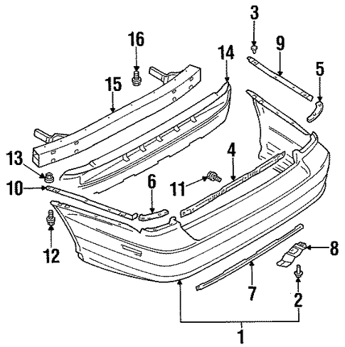 Diamante BUMPER & COMPONENTS - REAR