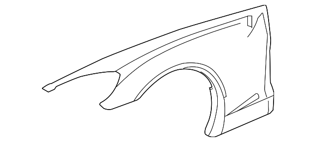 25938077 FENDER, LEFT