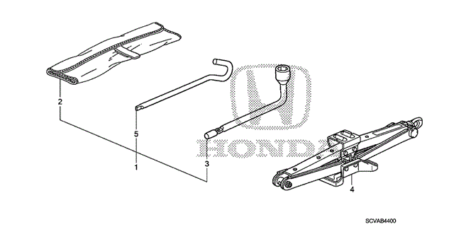 INTERIOR / BUMPER/TOOLS - JACK for 2009 Honda ELEMENT #1
