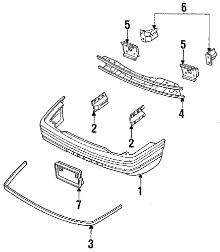 Escort BUMPER & COMPONENTS - FRONT