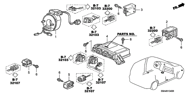ELECTRICAL / EXHAUST / HEATER / FUEL/SRS UNIT for 2002 Honda CR-V #1
