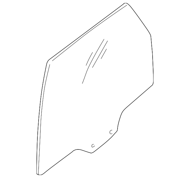 5L8Z-7825713-AA Деталь DOOR GLASS, LEFT