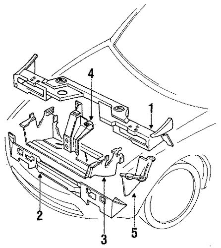 Miata RADIATOR SUPPORT