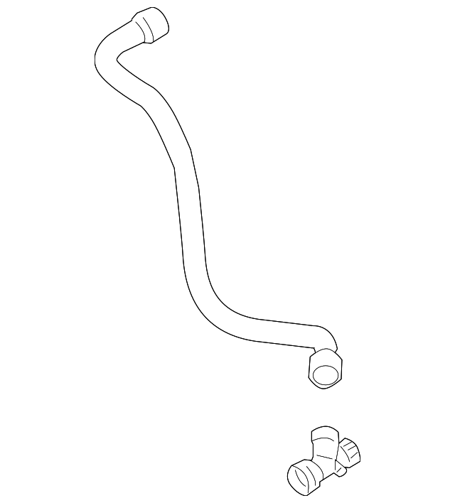 1C0-122-051-H Деталь LOWER HOSE