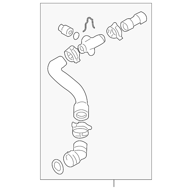 1C0-122-101-M Деталь UPPER HOSE