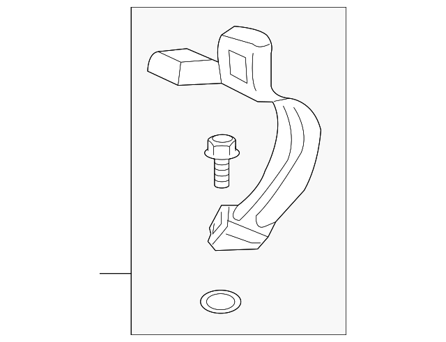 96833858 Деталь BUCKLE END, LEFT