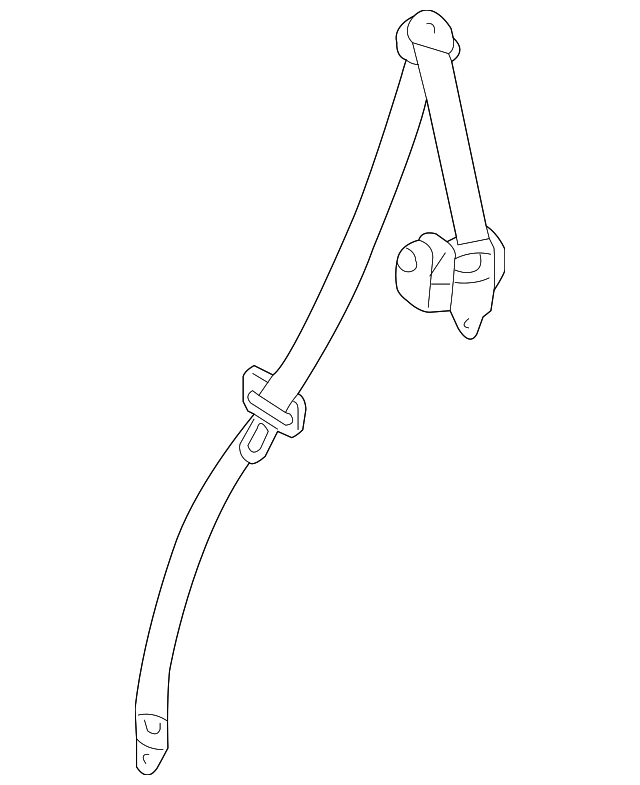 96454756 Деталь OUTER BELT ASSY, LEFT