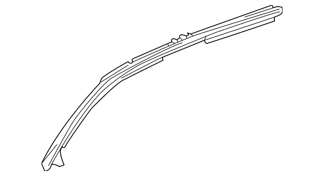 1K9-809-437 Деталь DRIP RAIL, LEFT