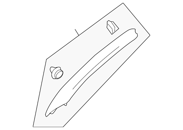 76911JJ50A Деталь WINDSHIELD PILLAR TRIM, RIGHT