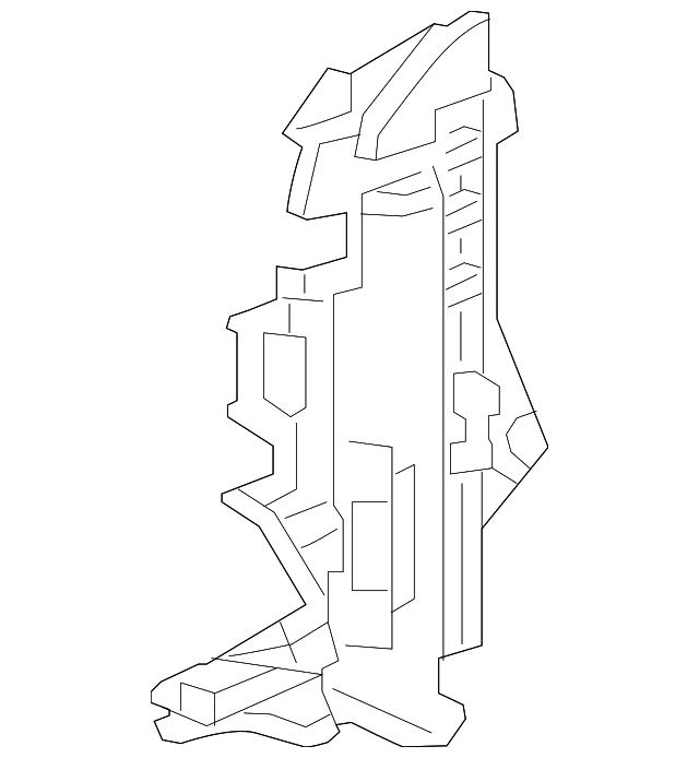 71109-TS9-A00 Деталь DUCT, L. FR. BUMPER SIDE