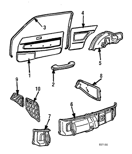 Starlet DOOR TRIM PANEL