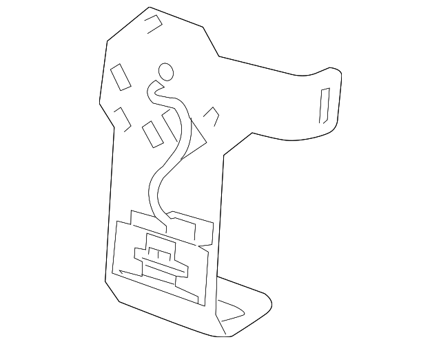 2123100158 Деталь PLUG BRACKET
