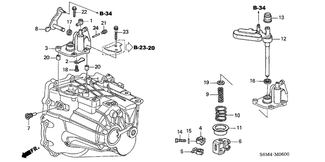 RSX MT SHIFT ARM (5MT)