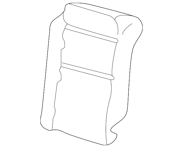 82122-S02-A01 Деталь PAD & FRAME, R. RR. SEAT-BACK