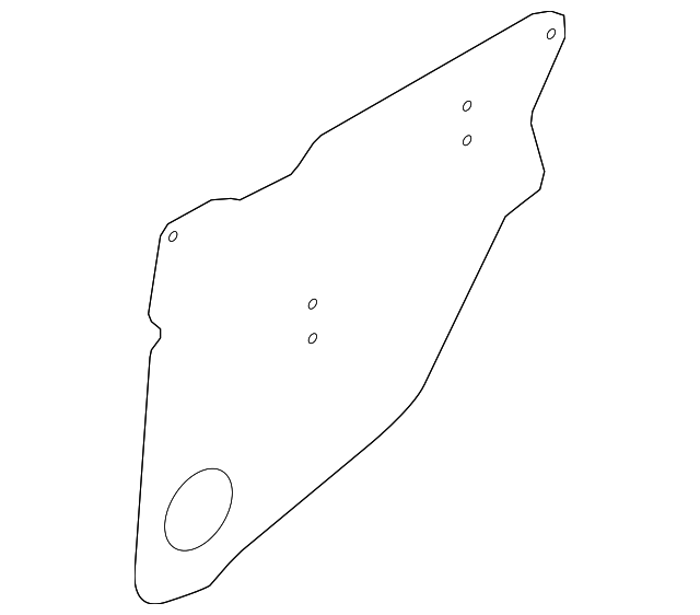62244FG010 Деталь WATER SHIELD, LEFT