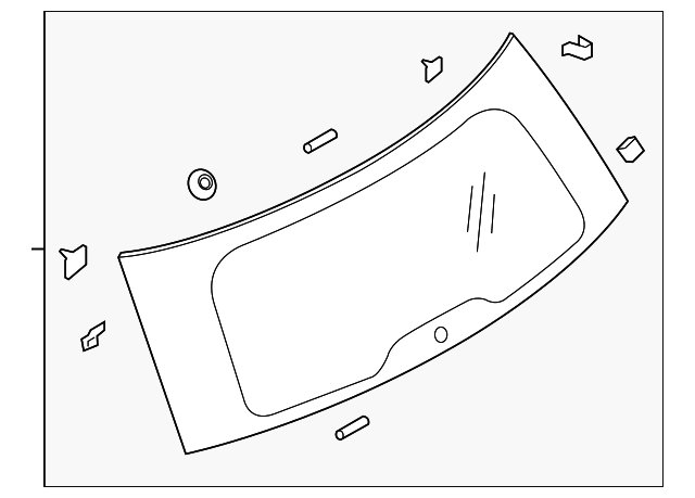 BB5Z-7842006-C Деталь LIFT GATE GLASS